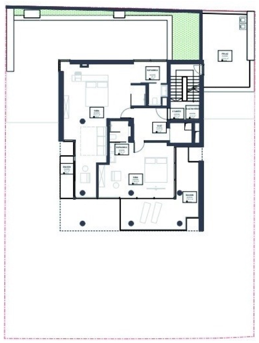 Floor plan Level 4 · Bedroom level